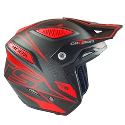 Zeige Details für Helm Mots Go 2 Carbon rot Gr. M Bild von Helm Mots Go 2 Carbon rot Gr. M