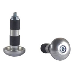 Bild von Mots Lenkerendzapfen silber 12mm- 14mm