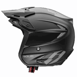 Bild von Trial Helm Solid schwarz