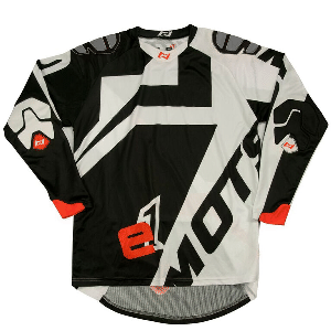 Bild von Jersey Cross Mots E1  schwarz/weiss  Gr. M