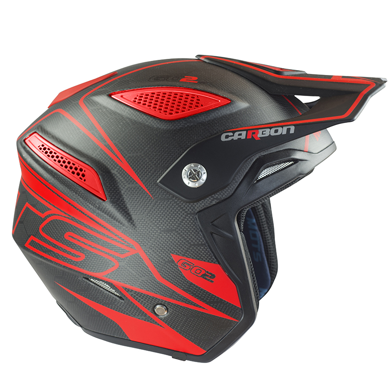 Bild von Helm Mots Go 2 Carbon rot Gr. XL
