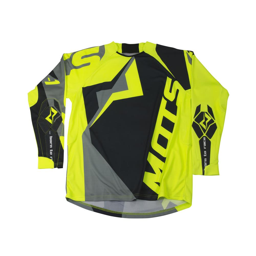 Bild von Cross Jersey Mots X1  grau/fluo  Gr. L