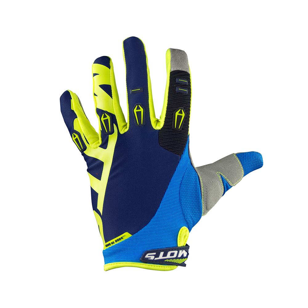 Bild von Cross Handschuhe Mots X1 blau/fluo gelb Gr. S