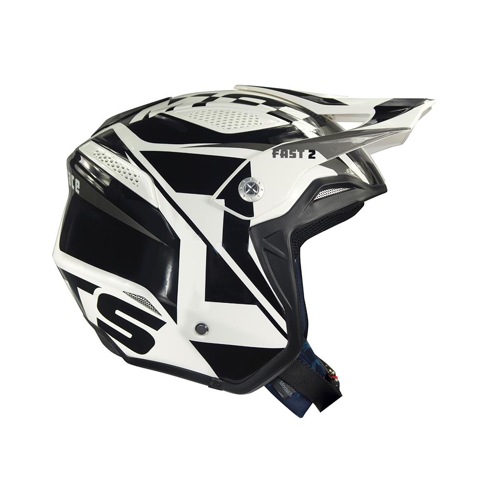 Bild von Helm Mots GO2 Fast Schwarz/Weiss Gr. XS