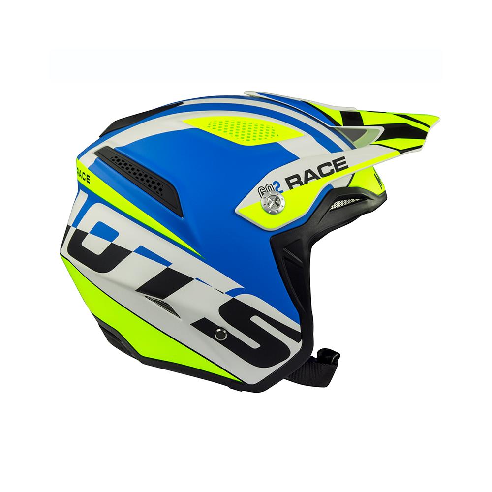 Bild von Helm Mots GO2 RACE Blau/Weiss Gr. XL