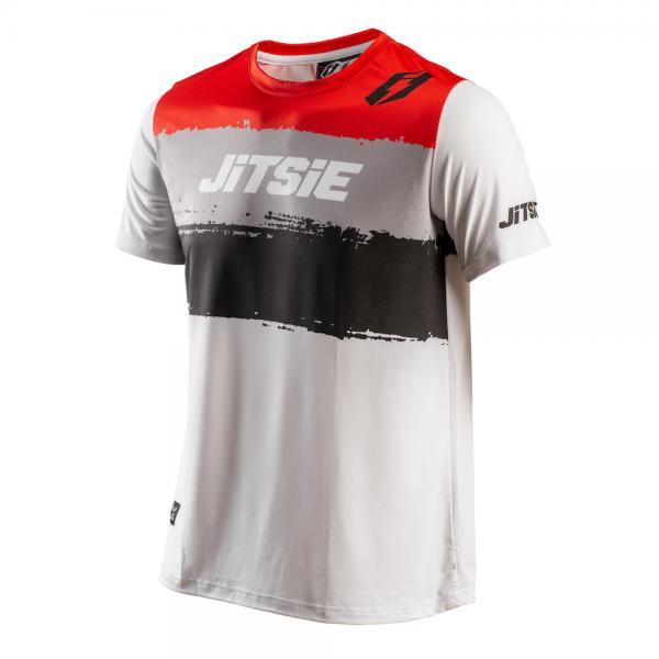 Bild von Jitsie Shirt Kurzarm C3 SPARKLE weiss/rot/ 